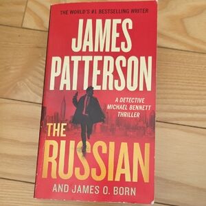 James Patterson "The Russian" Paperback Thriller - Red & Yellow Cover